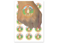 Sloth Hiking Team Temporary Tattoo Water Resistant Fake Body Art Set Collection (1 Sheet)