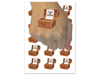 You're the Treasure Chest Funny Compliment Temporary Tattoo Water Resistant Fake Body Art Set Collection (1 Sheet)