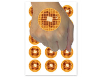 Breakfast Waffle with Butter and Maple Syrup Temporary Tattoo Water Resistant Fake Body Art Set Collection (1 Sheet)
