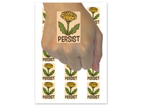 Dandelion Persist Weed Flower Temporary Tattoo Water Resistant Fake Body Art Set Collection (1 Sheet)