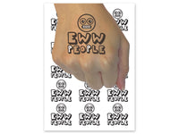 EWW People Temporary Tattoo Water Resistant Fake Body Art Set Collection (1 Sheet)