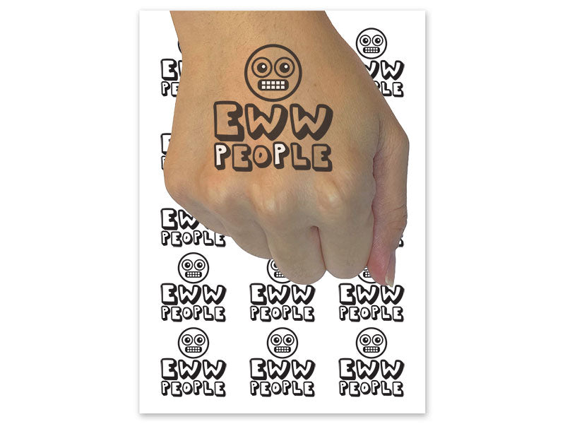 EWW People Temporary Tattoo Water Resistant Fake Body Art Set Collection (1 Sheet)