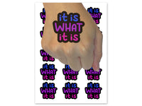 It Is What It Is Temporary Tattoo Water Resistant Fake Body Art Set Collection (1 Sheet)