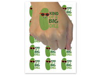 Kind of a Big Dill Pickle Temporary Tattoo Water Resistant Fake Body Art Set Collection (1 Sheet)