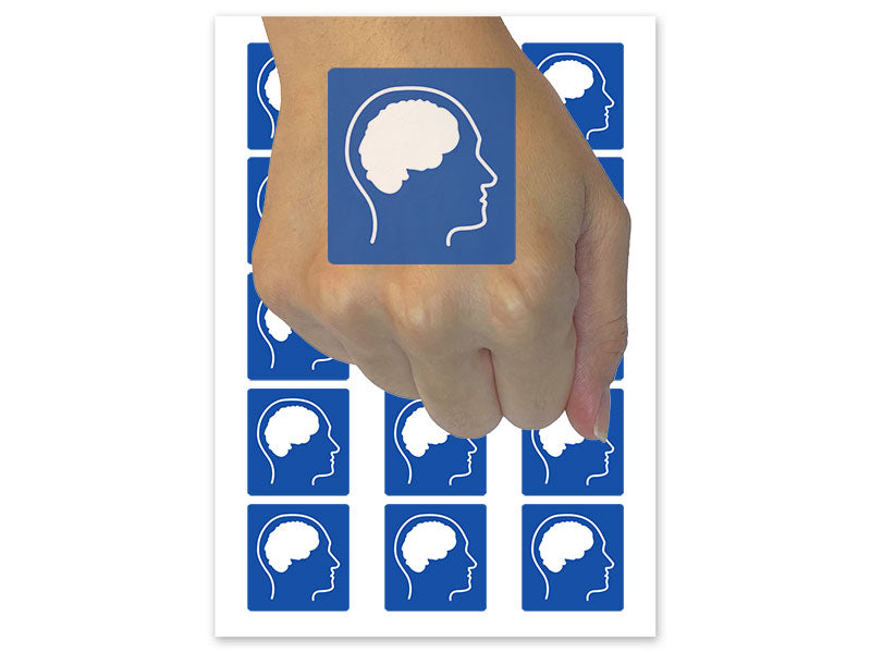 Neurodiversity Mental Disability Autism Accessibility Symbol Icon Temporary Tattoo Water Resistant Fake Body Art Set