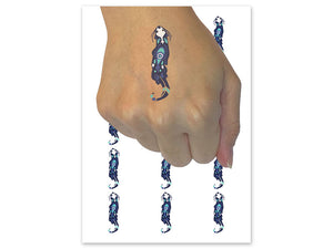 Tribal Sea Otter Native American Temporary Tattoo Water Resistant Fake Body Art Set Collection (1 Sheet)