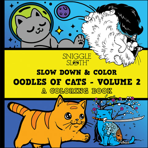 Oodles of Cats Coloring Book for Kids - Volume 2 – Sniggle Sloth