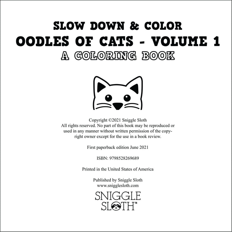 Oodles of Cats - Volume 1 – Sniggle Sloth