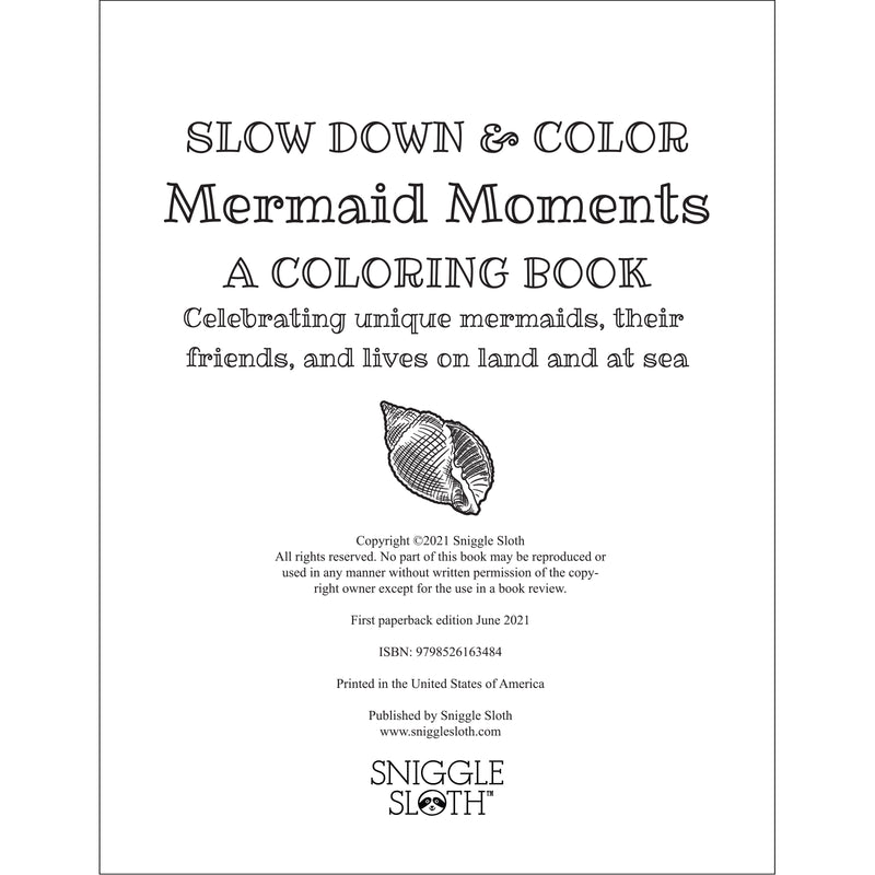 Mermaid Moments – A Coloring Book