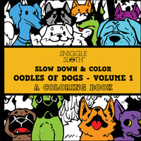 Oodles of Dogs Coloring Book for Kids - Volume 1