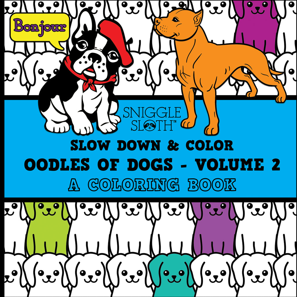 Oodles of Dogs Coloring Book for Kids - Volume 2