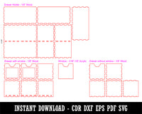 4 Drawer Window Desk Organizer Desktop Wood Storage Box CDR DXF EPS PDF SVG Vector Digital Download Laser Cut Design Pattern Template File
