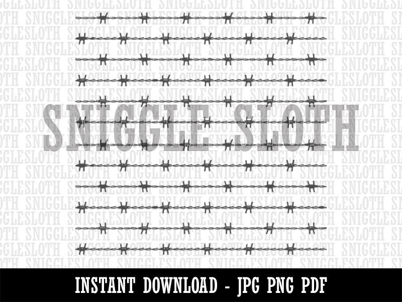 Barbed Wire Seamless Pattern Background Digital Paper Download JPG PDF PNG File