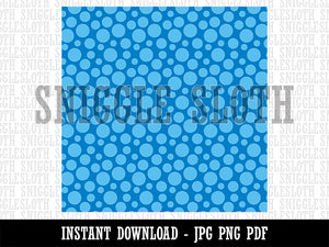 Blue Polka Dots Seamless Pattern Background Digital Paper Download JPG PDF PNG File