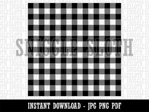 Buffalo Plaid Black White Pattern Background Digital Paper Download JPG PDF PNG File