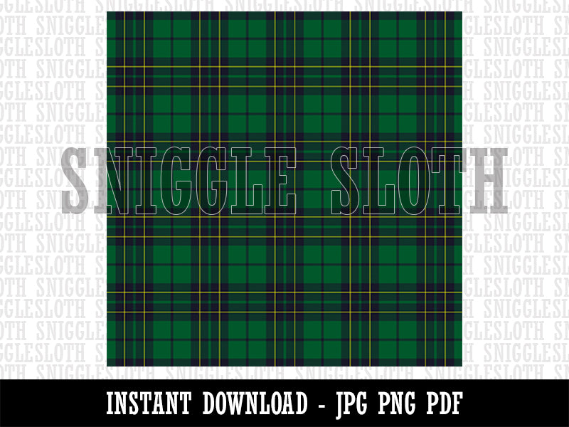 Green Blue Tartan Plaid Pattern Background Digital Paper Download JPG PDF PNG File