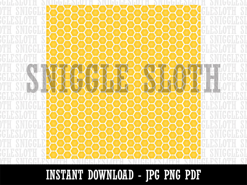 Honeycomb Yellow Bee Pattern Background Digital Paper Download JPG PDF PNG File