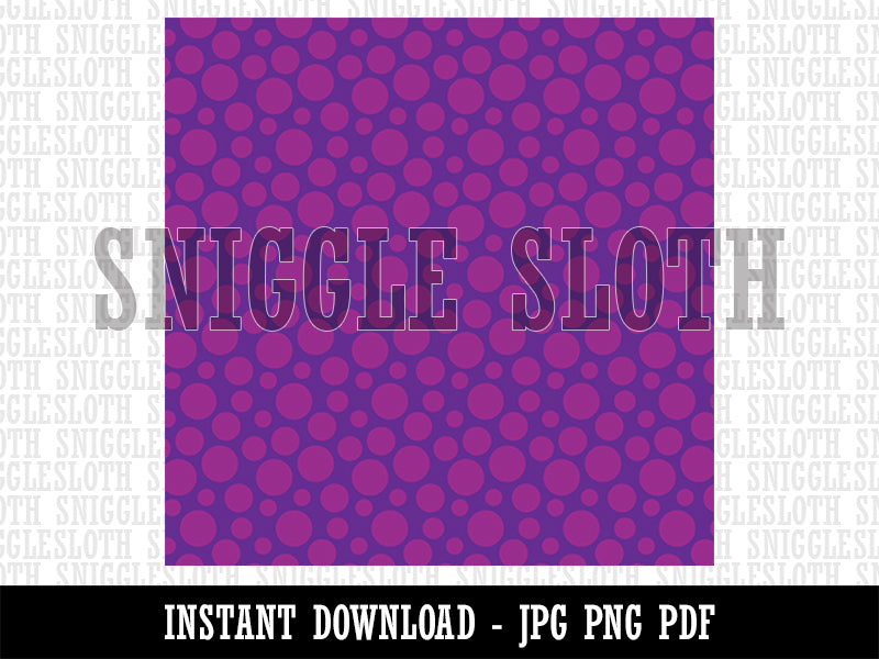 Purple Polka Dots Seamless Pattern Background Digital Paper Download JPG PDF PNG File