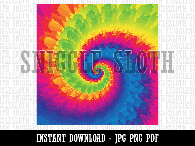 Tie Dye Rainbow Background Digital Paper Download JPG PDF PNG File