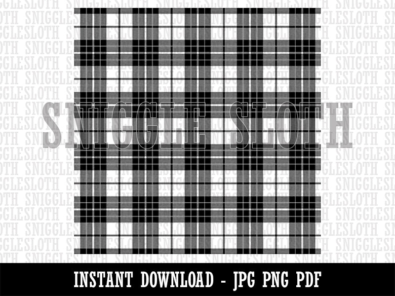 White Tartan Plaid Pattern Background Digital Paper Download JPG PDF PNG File