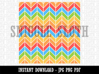Colorful Modern Chevrons Seamless Pattern Background Digital Paper Download JPG PDF PNG File