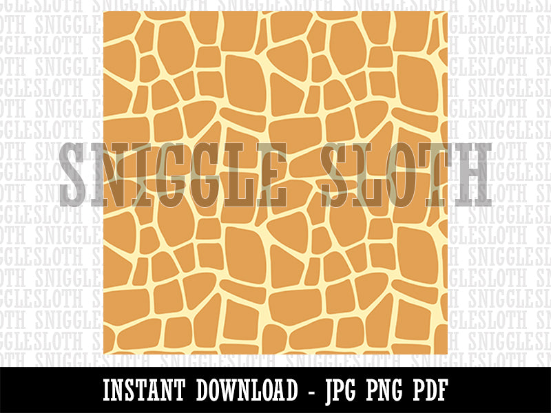 Giraffe Spots Print Pattern African Safari Seamless Background Digital Paper Download JPG PDF PNG File