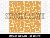 Giraffe Spots Print Pattern African Safari Seamless Background Digital Paper Download JPG PDF PNG File