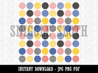 Modern Circles Pattern Seamless Pattern Background Digital Paper Download JPG PDF PNG File