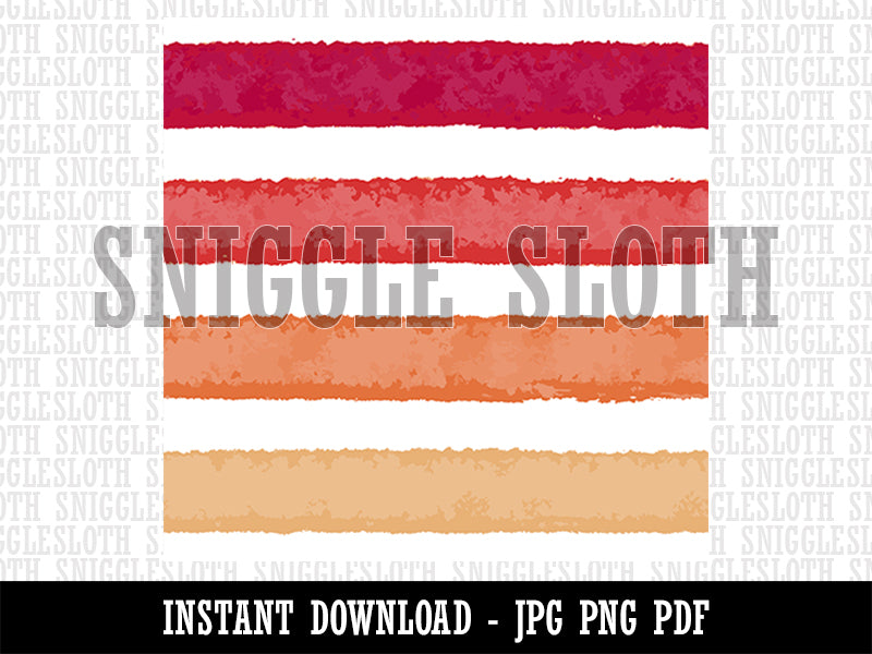 Autumn Fall Watercolor Paint Stripes Warm Seamless Pattern Background Digital Paper Download JPG PDF PNG File