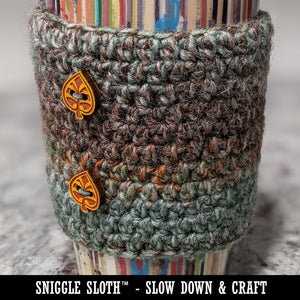 Kawaii Dab Fish Wood Buttons for Sewing Knitting Crochet DIY Craft
