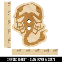 Scorpion Silhouette Wood Buttons for Sewing Knitting Crochet DIY Craft