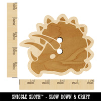 Triceratops Head Wood Buttons for Sewing Knitting Crochet DIY Craft