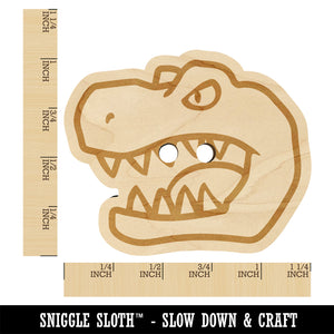 Tyrannosaurus Rex Head Wood Buttons for Sewing Knitting Crochet DIY Craft