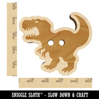 Tyrannosaurus Rex Silhouette Wood Buttons for Sewing Knitting Crochet DIY Craft