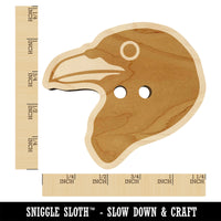 Clever Raven Head Wood Buttons for Sewing Knitting Crochet DIY Craft