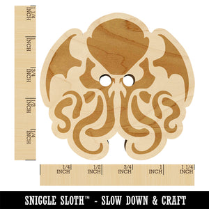 Cthulhu Eldritch Horror Scary Wood Buttons for Sewing Knitting Crochet DIY Craft