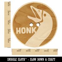 Goose Honk Laugh Wood Buttons for Sewing Knitting Crochet DIY Craft