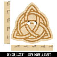 Celtic Triquetra Knot Outline Wood Buttons for Sewing Knitting Crochet DIY Craft