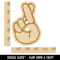 Fingers Crossed Promise Hand Gesture Wood Buttons for Sewing Knitting Crochet DIY Craft