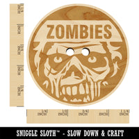 Zombies Scary Undead Face Wood Buttons for Sewing Knitting Crochet DIY Craft