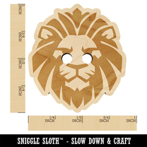 Regal Lion Head Wood Buttons for Sewing Knitting Crochet DIY Craft