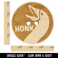 Goose Honk Laugh Wood Buttons for Sewing Knitting Crochet DIY Craft