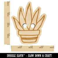 Hand Drawn Cactus Succulent Doodle Wood Buttons for Sewing Knitting Crochet DIY Craft