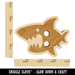 Cute Shark icon Wood Buttons for Sewing Knitting Crochet DIY Craft