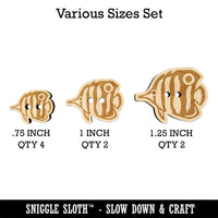 Butterfly Fish Wood Buttons for Sewing Knitting Crochet DIY Craft