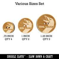 Goose Evil Laugh Wood Buttons for Sewing Knitting Crochet DIY Craft