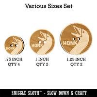 Goose Honk Laugh Wood Buttons for Sewing Knitting Crochet DIY Craft