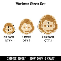 Occupation Customer Service Woman Icon Wood Buttons for Sewing Knitting Crochet DIY Craft