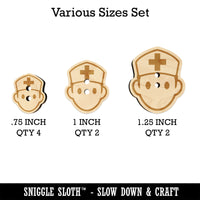 Occupation Medical Nurse Icon Wood Buttons for Sewing Knitting Crochet DIY Craft