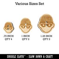 Occupation Thief Burglar Criminal Icon Wood Buttons for Sewing Knitting Crochet DIY Craft